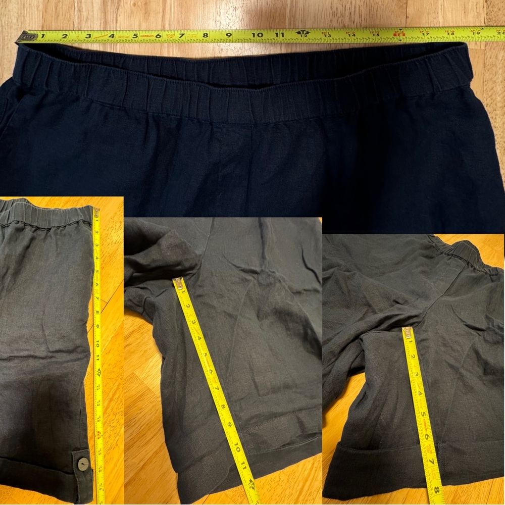 J. Jill Womens Navy Blue Linen Shorts, size XL, futs like 2X - Picture 12 of 12